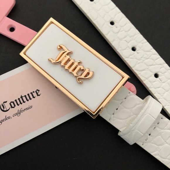 Juicy Couture | Accessories | Juicy Couture White Logo Belt 